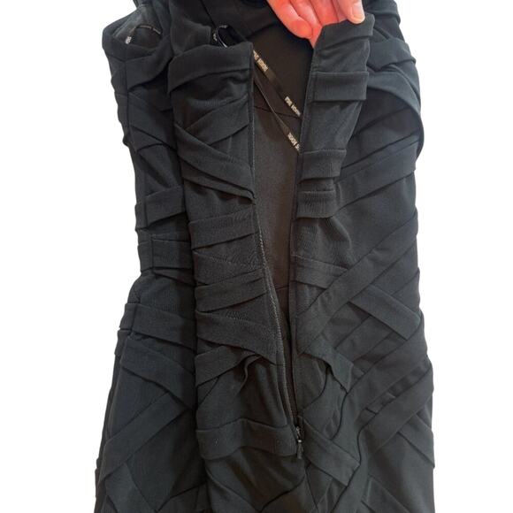 Tadashi Shoji Black Bandage Bodycon Sheath Cocktail Dress Size Small - Picture 11 of 16